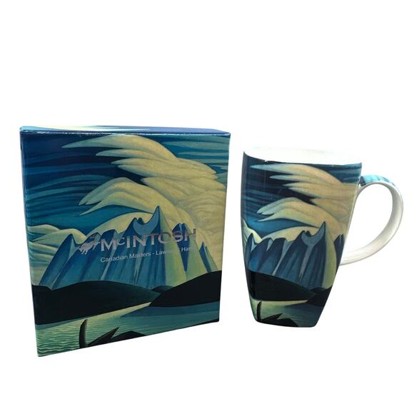 McIntosh Fine Bone China Mug Lawren S Harris Lake & Mountains 16oz Art Cup - Picture 1 of 16